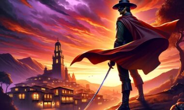 La veillée de Zorro au coucher du soleil