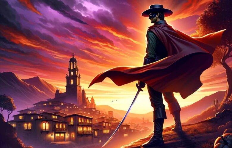 La veillée de Zorro au coucher du soleil